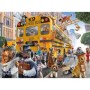 Puzzle autobuzul scolar al animalelor 150 piese